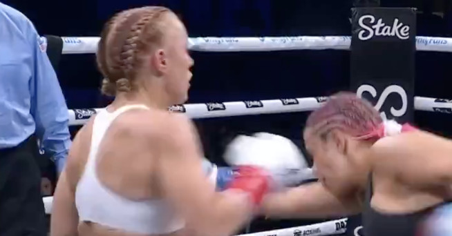 Paige VanZant vs. Elle Brooke paunchy war video highlights