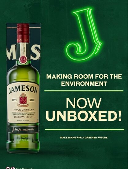 Jameson Raises the Bar on Sustainability with an Eco-friendlier packaging