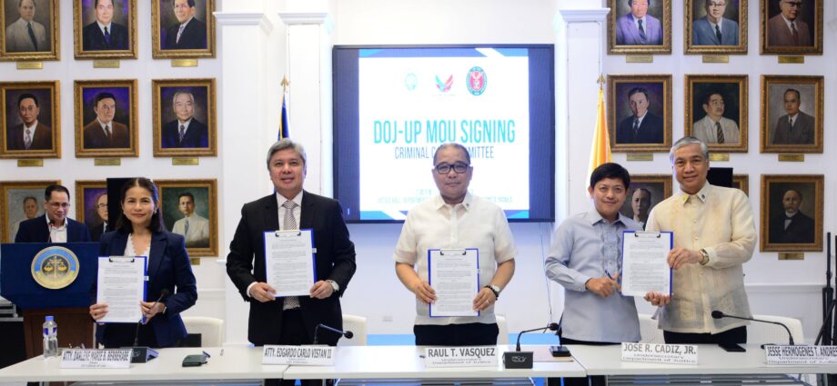 DOJ, UP tie up for Criminal Code