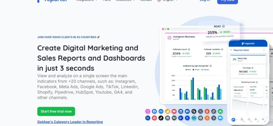 Reportei: Digital advertising reporting tool