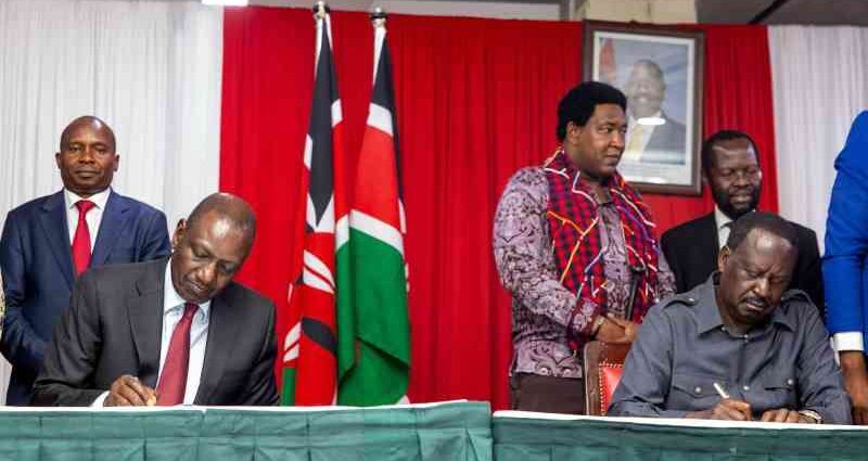 Ruto, Raila signal political pact to work together
