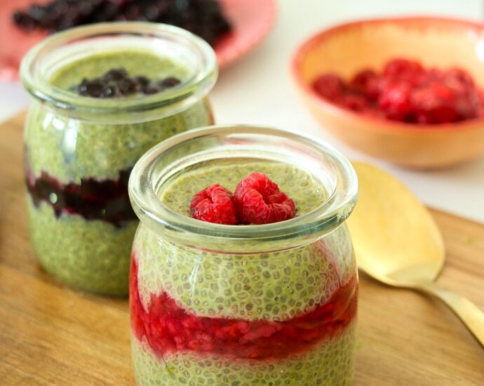 Matcha Chia Pudding Parfaits