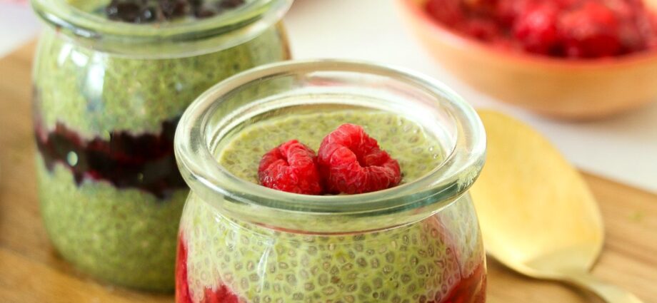 Matcha Chia Pudding Parfaits