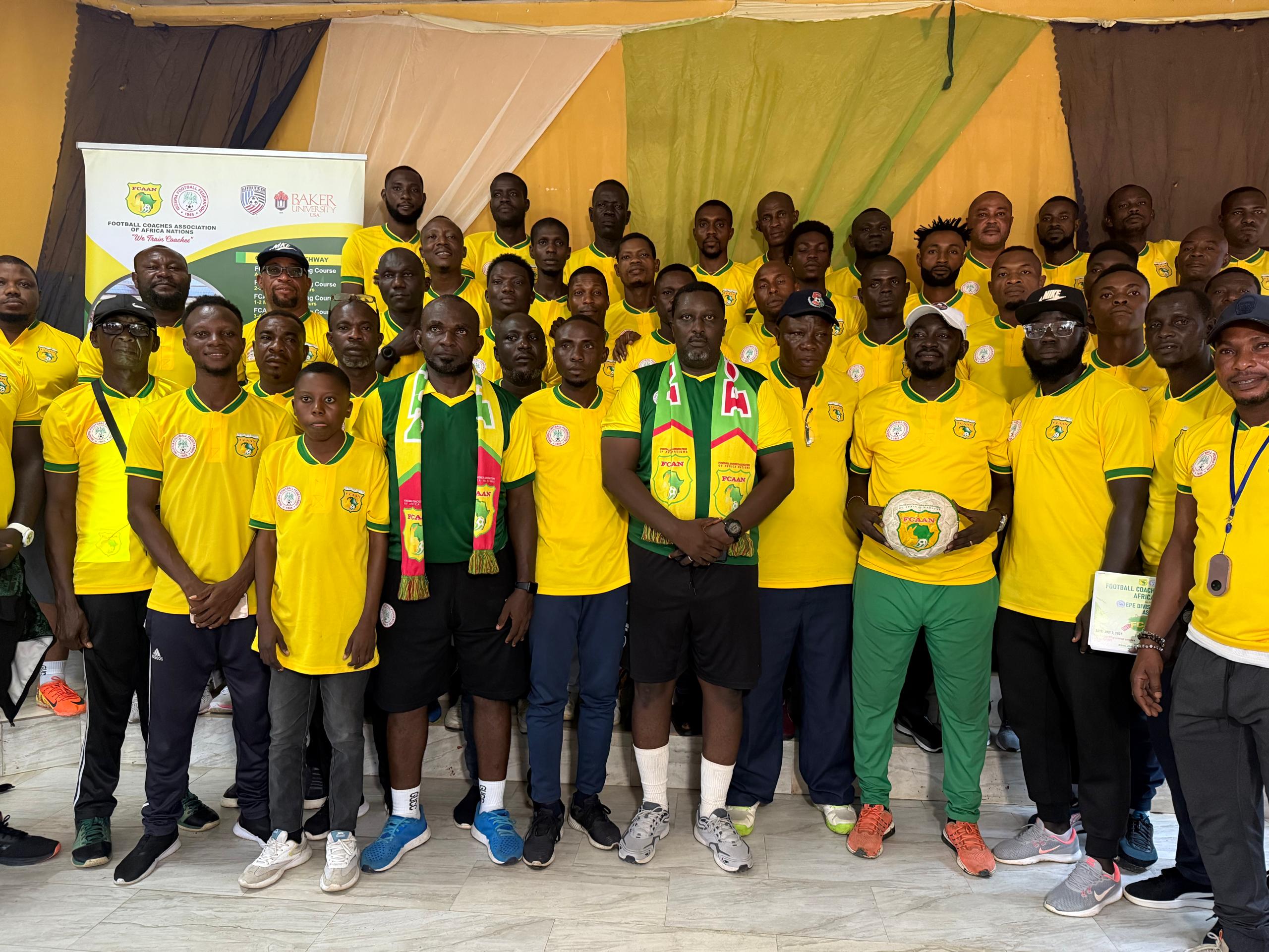 FCAAN trains 250 Nigerian soccer coaches in Lagos, targets more