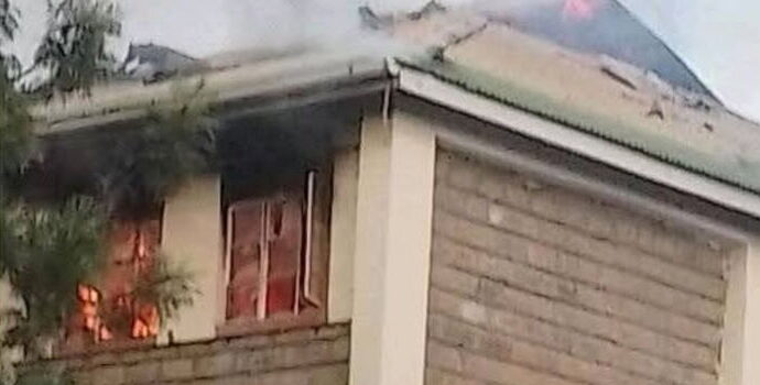 Fear as Fire Erupts at a High College Dormitory