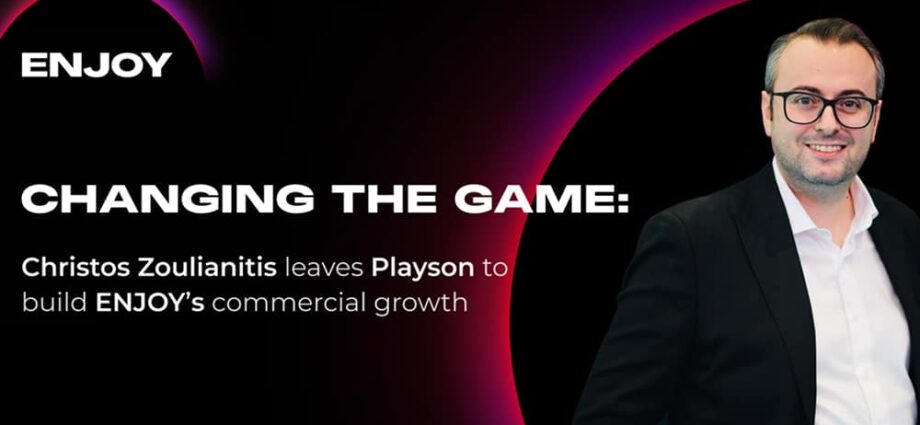 Christos Zoulianitis leaves Playson to invent ENJOY’s industrial command