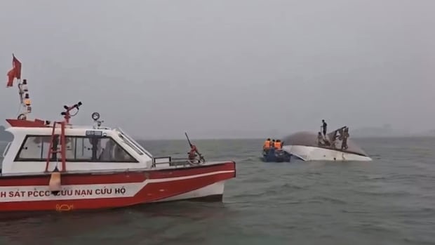 Tour boat in Vietnam capsizes throughout storm, killing over 30 folks