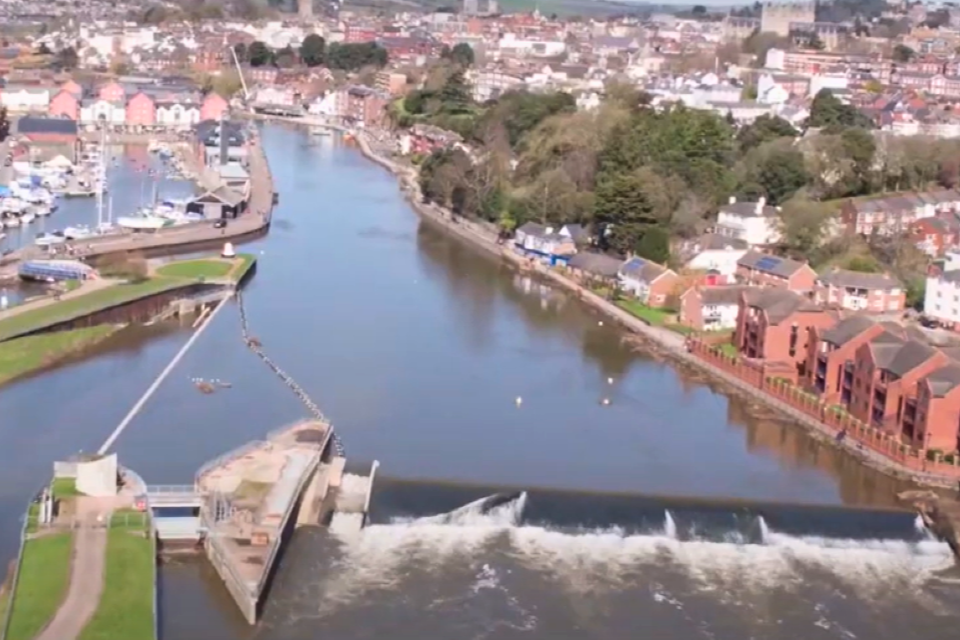 Exeter, Exe Estuary Salvage Upgraded Flood Alerts | Mirage Data