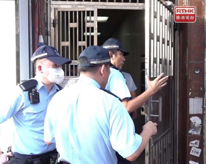 Lady arrested after pair came upon tiring in flat