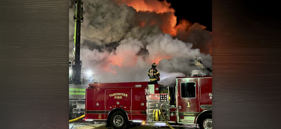 VFD responds to metallic scrap fire at Vancouver port