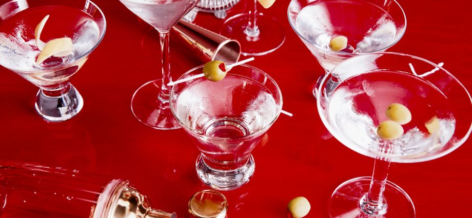 Upside-Down Martinis for a Crowd